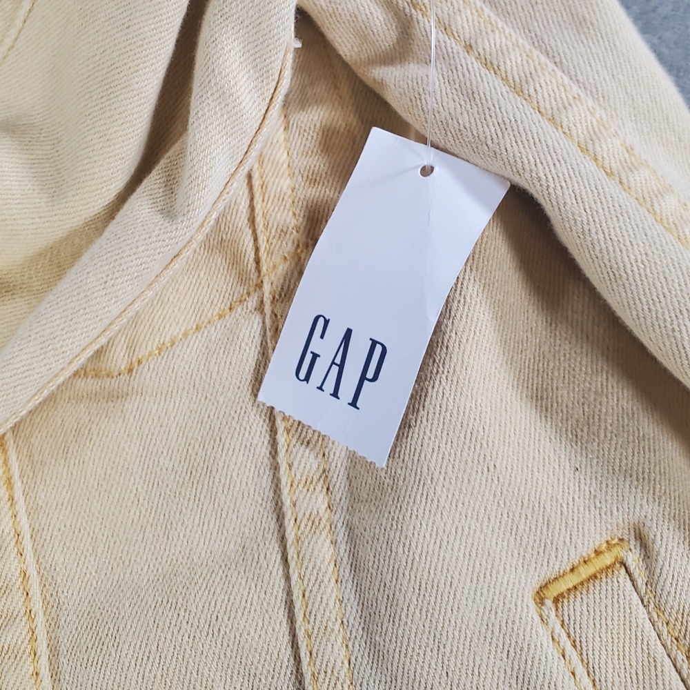 GAP Denim Women Yellow Trucker Jacket NWT Size L 542310-00-1-0003 - Picture 10 of 12